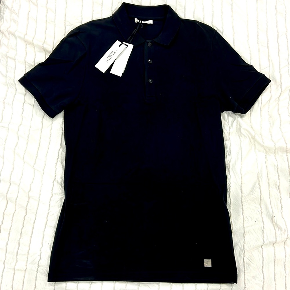 Versace Collection Black Polo Shirt - S